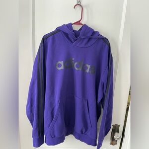 Adidas Vibrant Purple Sweatshirt with Black Accents